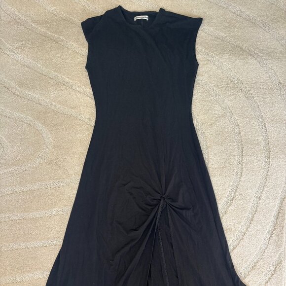 Reformation Gathered Slit Jersey Dress - Picture 1 of 6